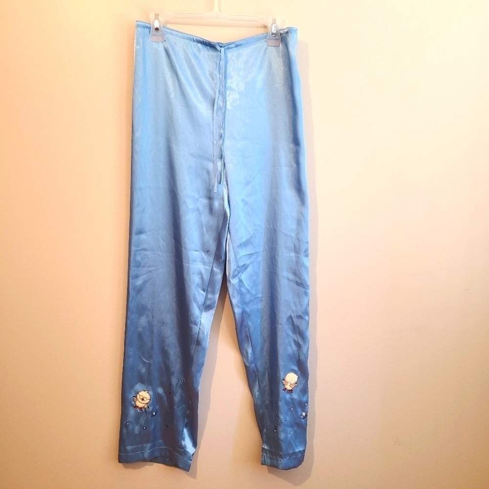 *3 for $30* Vintage Silk & Satin Baby Bird Pajama Pants